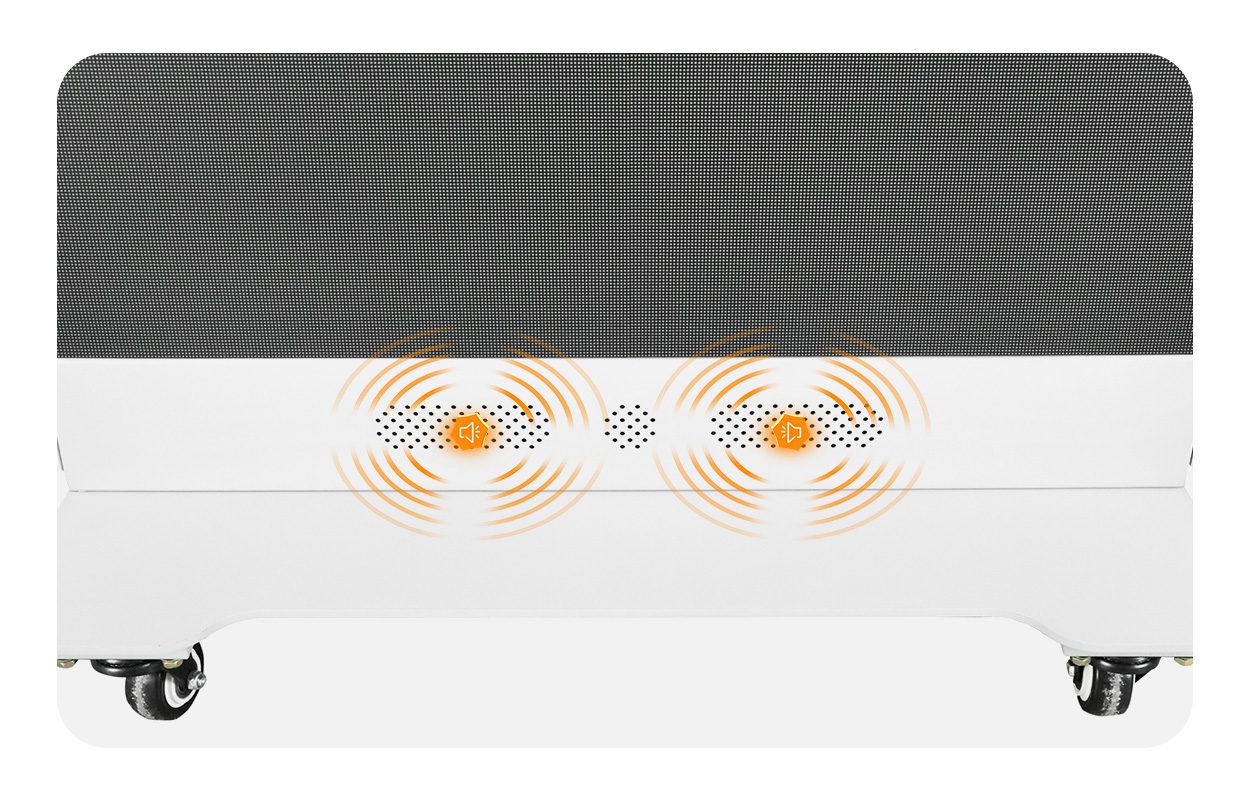EA1920iP5 Indoor LED Poster Display 5 - LED Display Price - LED Display Price Built-in speakers in the base of the EA1920iP5 LED poster display