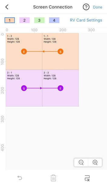 Viplex Handy Receiving Card Connection