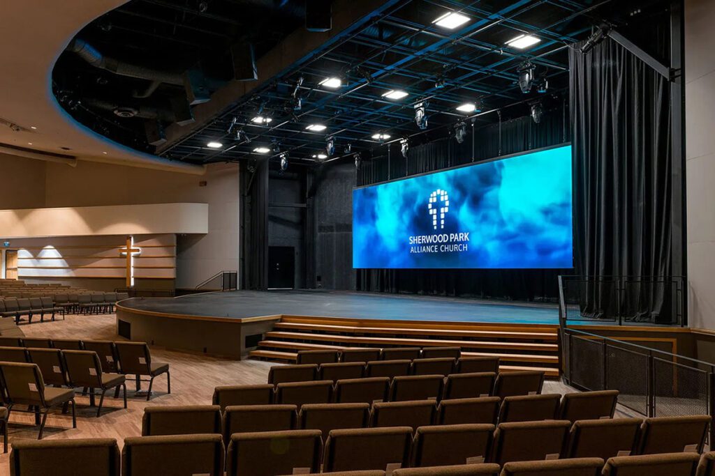 Worship church LED wall