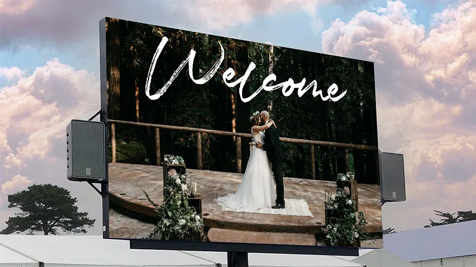 Wedding LED Display for Reception LED Information Board