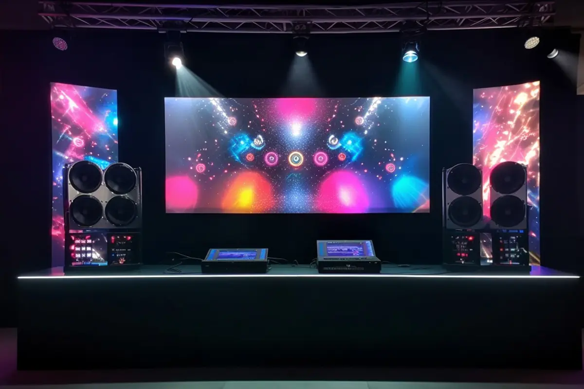 LED Video Walls Mobile DJ Setup LED Video Walls Mobile DJ Setup
