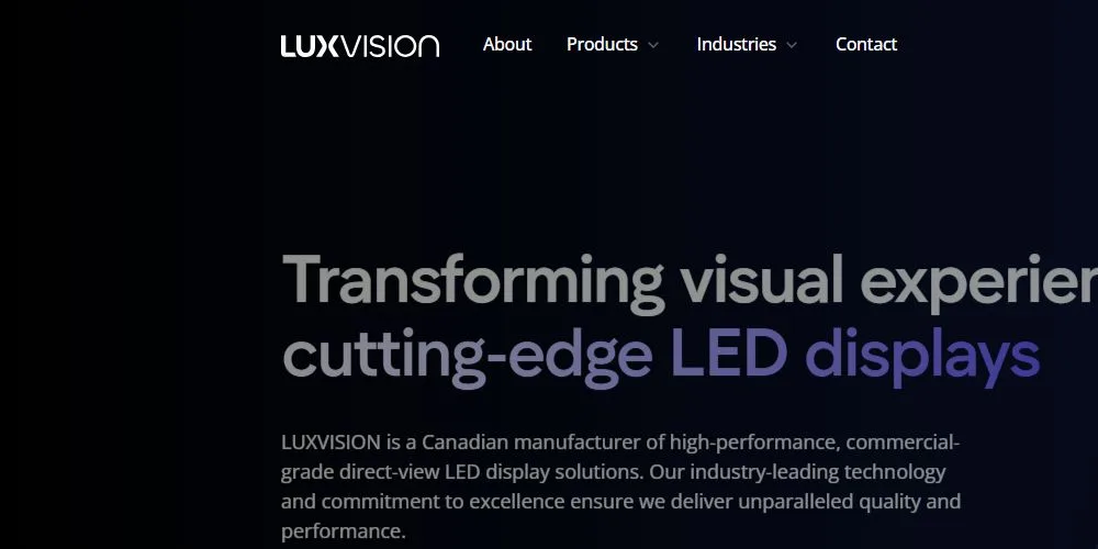 01-luxvision - LED Display Price - LED Display Price LUXVISION official website homepage