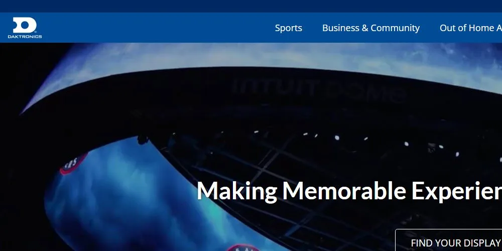 11-daktronics - LED Display Price - LED Display Price Daktronics official website homepage